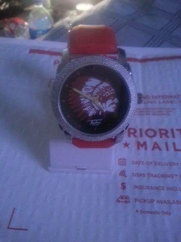Red strap indian head....TECHNO PAVE...