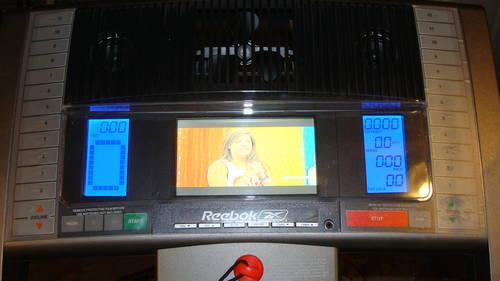 Reebok treadmill with color tv
