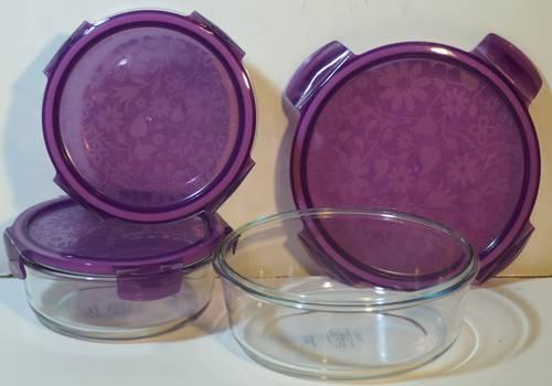 Set Of 2 Glass Lock N Lock Containers USED