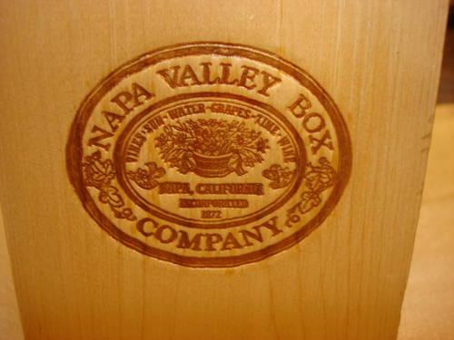 Set of 2 VINTAGE NAPA VALLEY Box Wood Storage Shelf 24 Slots