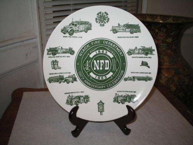 SIDNEY FIRE DEPT COLLECTOR PLATE (1967)