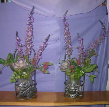 Silk Flower arrangements $12 to $18. All $35
