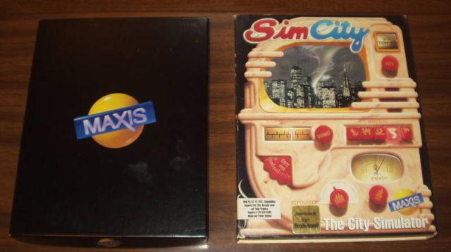 SimCity -- Original 1989 PC Classic - ALL Literature + floppy disks