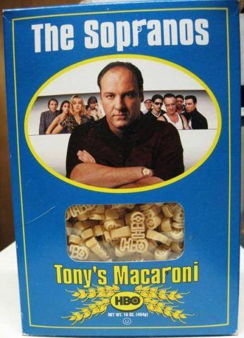 SOPRANOS TONY'S MACARONI 16 oz BOX of TONY SOPRANOS MACARONI PASTA HBO