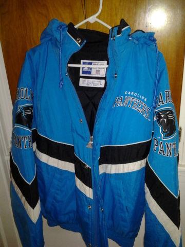 Starter NFL Proline Carolina Panthers Coat Jacket Large
