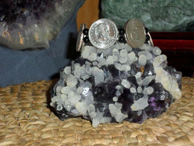Susan B Anthony 1979-P $1.00 Coin Bracelet- Black Jasper Beads