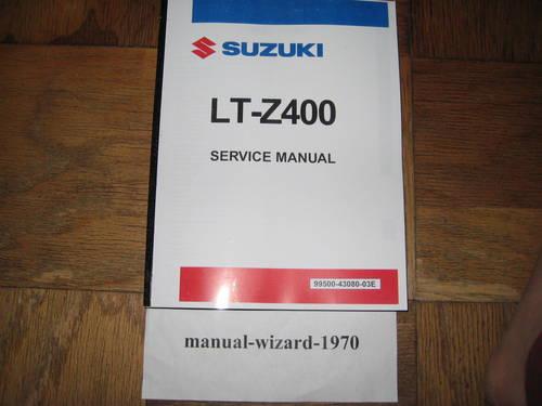 Suzuki LT-Z400 LTZ400 Service Shop Repair Manual Part# 99500-43080-03E