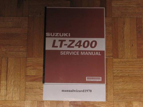 Suzuki QuadSport Z400 LT-Z400 Service Manual Part # 99500-43080-03E