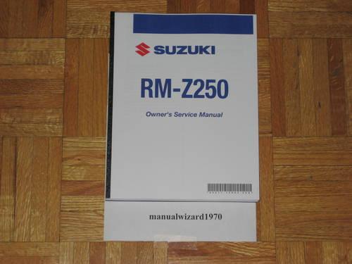 Suzuki RM-Z250 Service Shop repair Manual Book Part# 99011-10H51-03A