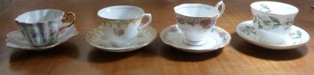 Tea cups and Saucers (4)