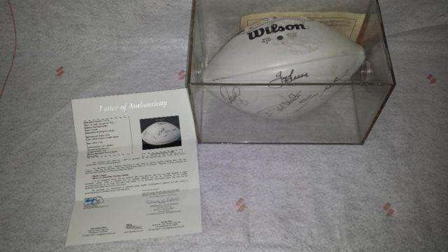The Steel Curtain Football autographed JSA certified!!
