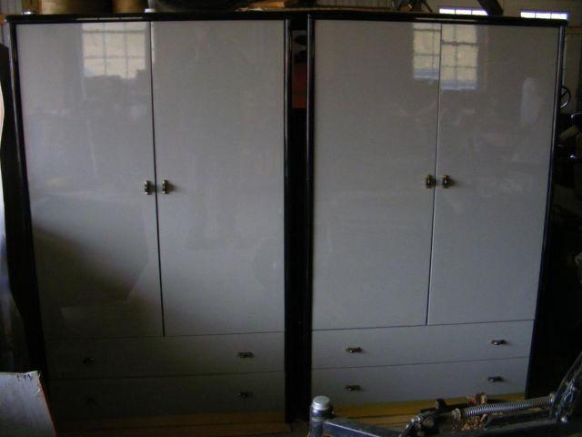 Three Large DREXEL Oriental Cabinets 80x18x32