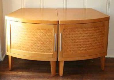 TODD OLDHAM SIDE END ACCENT TABLES/ TV MEDIA ENTERTAINMENT CABINET/ NI