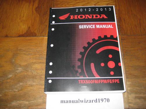 TRX500FM TRX500FPM TRX500 TRX 500 Service Manual Part# 61HR001