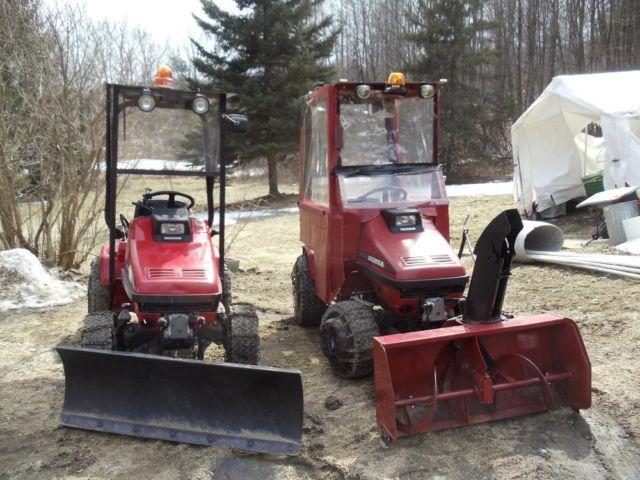 TWO -yes- TWO Honda RT-5000 tractors w/accessories!