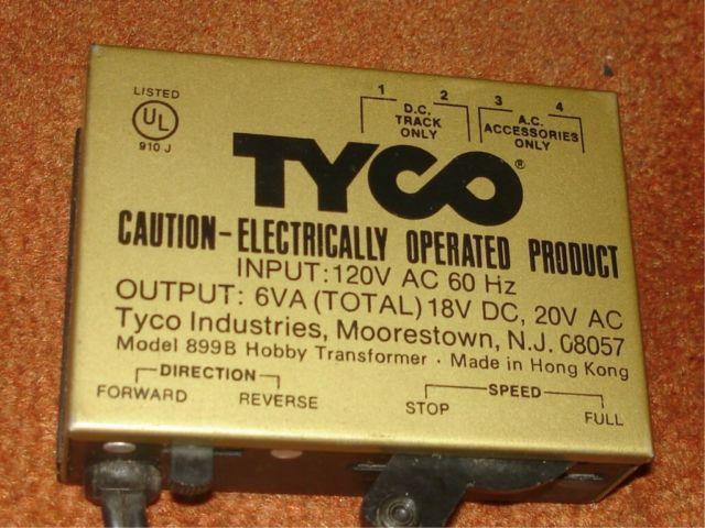 TYCO - HOBBY TRANSFORMER #899B - POWER SUPPLY