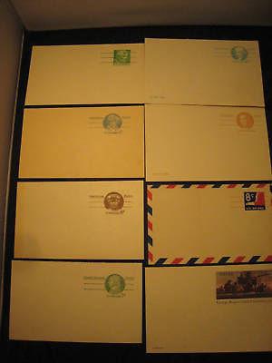 Unused Post Cards 5 USPatriots 1 Air Mail 1 Lincoln&