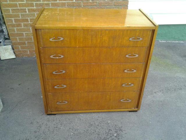 USED Bassett Furniture 4 Drawer Wooden Dresser