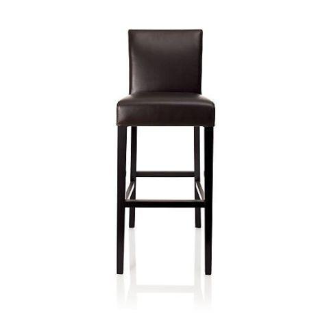 Used Chocolate Brown Lowe Barstool from Crate and Barrel