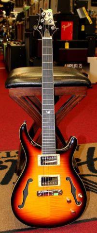 Used Dillion DR-450 Sunburst Semi-Hollow Electric Guitar