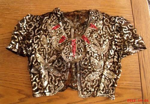 Vintage 1940's Sequined Jacket and Collar