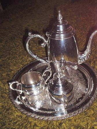 VINTAGE 5 PIECE ROGERS SILVER PLATE