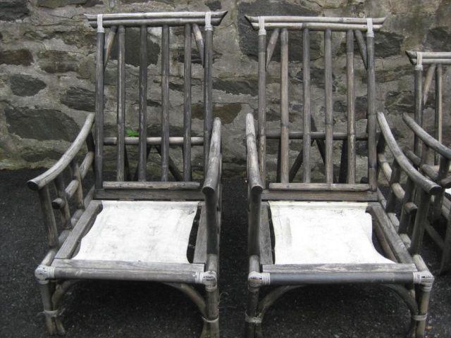 Vintage Bamboo Lounge Chairs, Sofa and Ottoman (Delivery Available)