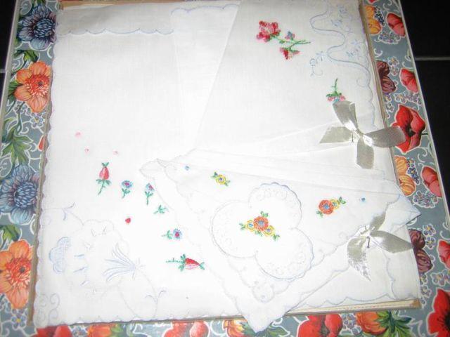 Vintage Boxed Handkerchiefs