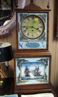 Vintage Colonial Manufacturing Company Mantel Clock - AARON WILLARD