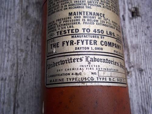 Vintage Fire Extinguishers (2) 1950-1960