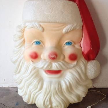 Vintage Santa Claus blowmold christmas lawn decoration