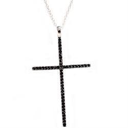 White Gold .50CT Black Diamond Cross Necklace & Extras **GRAB BAGS**