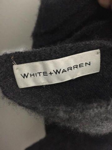 White + Warren Cashmere grey scarf