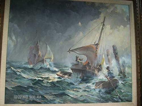 William A. Brigl Seascape Painting