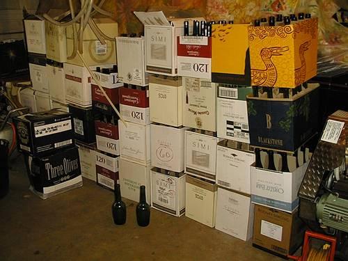 WINE BOTTLES CLEAND