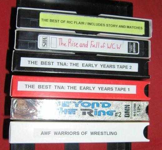 Wrestling TAPES vhs for sale, WWF WCW TNA 3 for 10