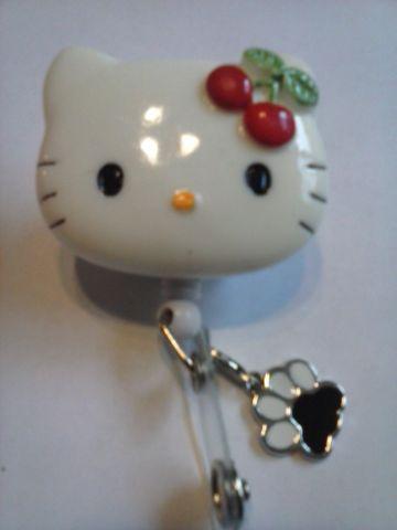 XL Hello Kitty Pink Face ID Badge Holder