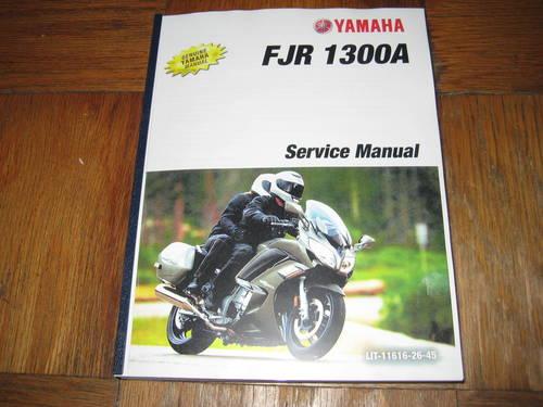 Yamaha FJR1300 FJR1300A FJR Service Manual Paper Part# LIT-11616-22-73