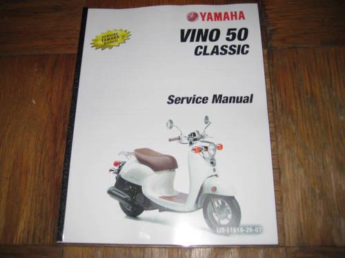 Yamaha VINO 50 YJ50 Service Shop Repair Manual Part# LIT-11616-14-50