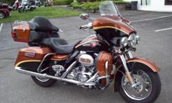 VERY CLEAN AND WELL TAKEN CARE OF SCREAMIN EAGLE! PRICE REDUCED !!!!
2008 Harley-DavidsonÂ® Ultra ClassicÂ® Screamin' EagleÂ® Anniversary Electra GlideÂ®. Harley-DavidsonÂ® Custom Vehicle Operations (CVO?) presents the pinnacle of performance and a truly grand