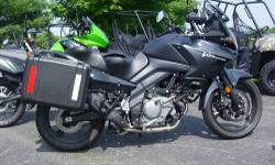 We have here a used 2008 Suzuki V-Strom 650 with only 9190 miles on it! It comes with SW Motech bags as well as a Russell Day Long Touring Seat! It is a flat black and has a very sleek design.
If you have any questions or would like to see this bike,