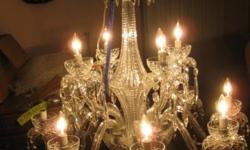 This is the real deal, made in Waterford by Irish craftsmen. Waterford crystal creates a stunning diffusion of light and color that transforms residential interior spaces into grand palaces. And this one will dazzle guests in the room where it is hung.