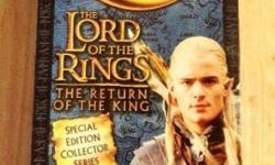 you can email me at ecogreenassociates1 AT gmail
I have here for sale a 12" LEGOLAS Lord of the Rings Return of the King action figure.
This is Special Edition Collector Series from Toy Biz 2003 - Very detailed Figure, Clothing and Accessories
Mint in