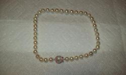 13.5" BEAUTIFUL PEARL NECKLACE 7MM PEARLS 14K GOLD CLASP 917-701-3862
$350.00