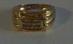 14K GOLD & .9CT DIAMOND RING 917-684-9849
WEIGHT 7.2 GRAMS OR 4.6 PENNYWEIGHTS(DWT)
DIAMONDS; YELLOW TREATED I1-I3 CLARITY
BROOKLYN NY
917-684-9849