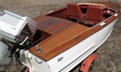 For more details visit: http://www.BoatsFSBO.com/96957 Please call boat owner Bill at 585-301-5631. 15ft Salem classic mahogany wood runabout was built to be the Cadillac of wooden boats. It is part of our antique boat collection. It has been stored in a