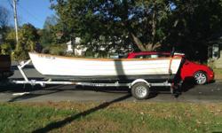 Please call owner Paul at 845-516-4499. Boat is in Rhinebeck, New York. 1987 Amesbury Skiff with 2005 25 horse 2 stroke engine and 2015
sea lion trailer