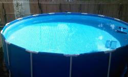INTEX 16' diameter x 48" deep metal frame pool, Paid $340
INTEX 2,640 GPH Saltwater System & Sand Filter Pump, Paid $379
Indoor/Outdoor Pool Alarm Conforms to NYS Code, Paid $157
Total Invested = $876
You Get: The Pool, The Saltwater Filter Sytem, The