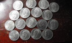 Total of 17 Eisenhower Bicentenial Dollars.
Made in honor of the 200th birthday of The United States of America
A must have for any coin person
Just $2.00 per coin