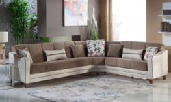 Quick and FREE Shipping within New York City. For more information call us or visit our page: https://www.furniturenyc.net/catalogue/sectional-sofas.html
This modern sectional sofa consists of 3 seater, 1 seater and corner seat. The sleek tube leg base is